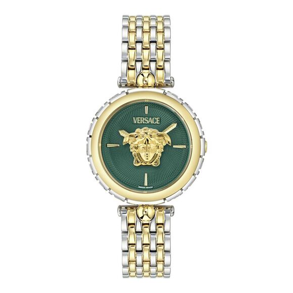 Versace Medusa Heritage Bracelet Watch Two Tone Womens